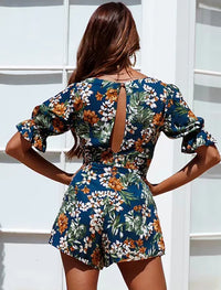 Boho Style Floral Playsuit