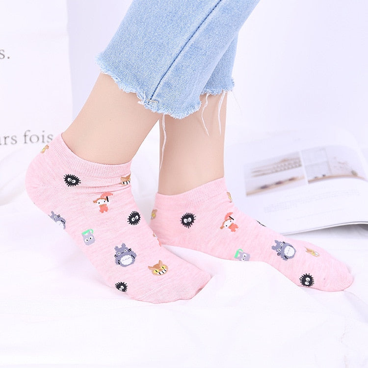 Fashion Cartoon Character Short Socks