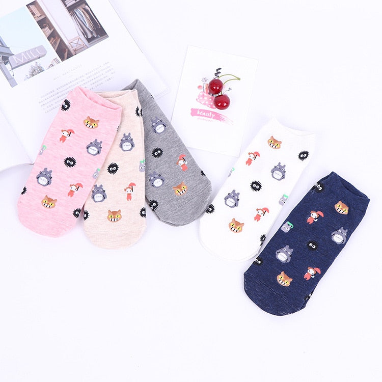 Fashion Cartoon Character Short Socks