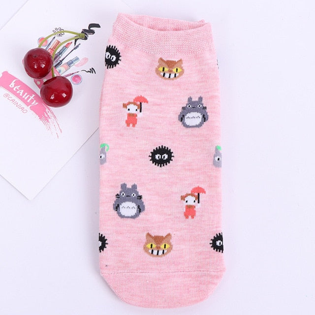 Fashion Cartoon Character Short Socks