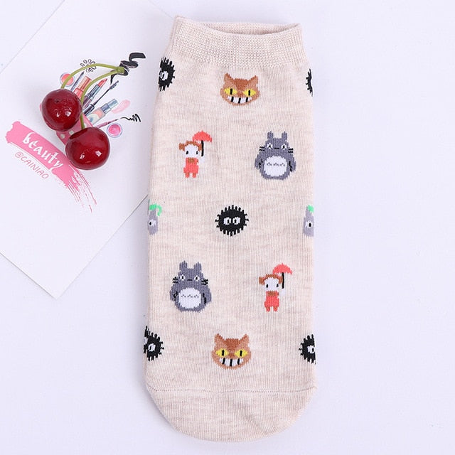 Fashion Cartoon Character Short Socks