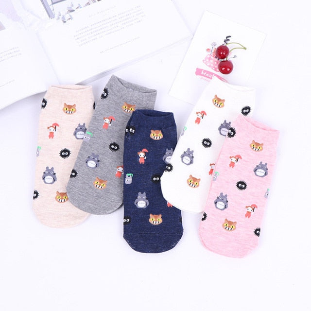 Fashion Cartoon Character Short Socks