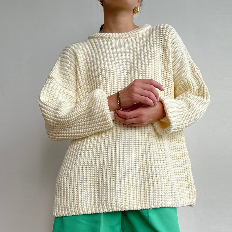 O-Neck Knitted Sweater