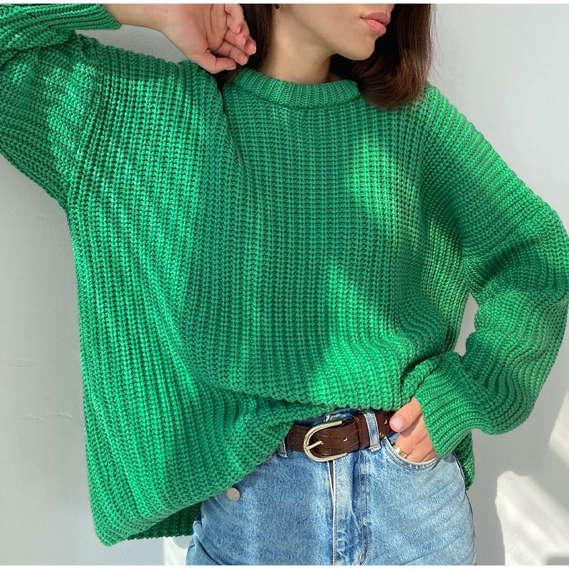 O-Neck Knitted Sweater