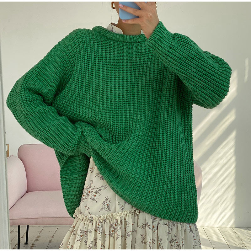 O-Neck Knitted Sweater