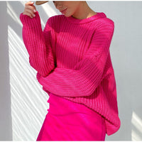 O-Neck Knitted Sweater