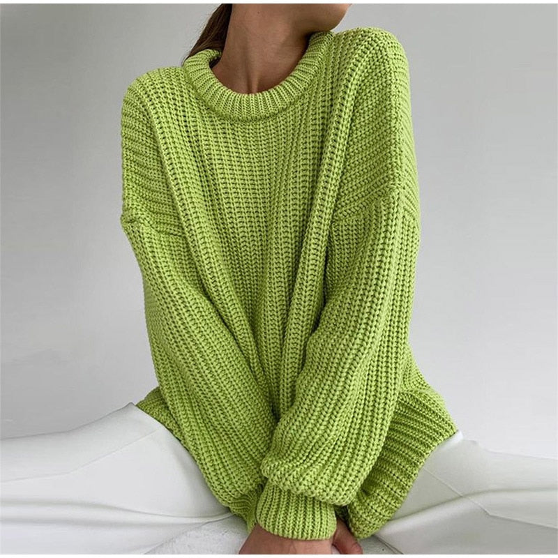 O-Neck Knitted Sweater