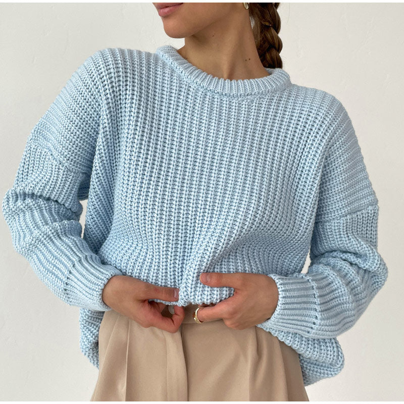 O-Neck Knitted Sweater