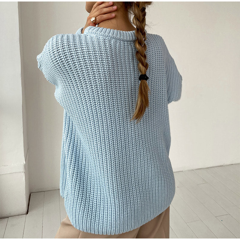 O-Neck Knitted Sweater