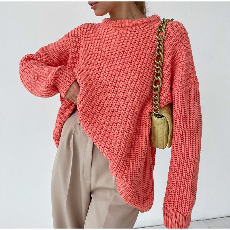 O-Neck Knitted Sweater