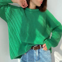 O-Neck Knitted Sweater