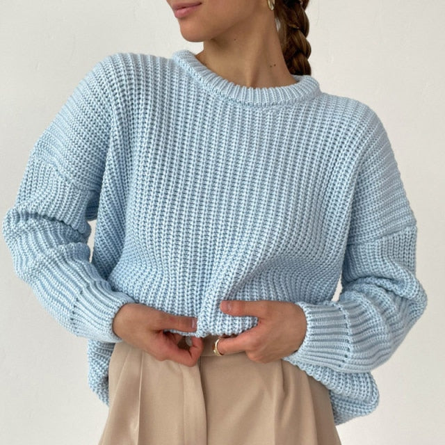 O-Neck Knitted Sweater