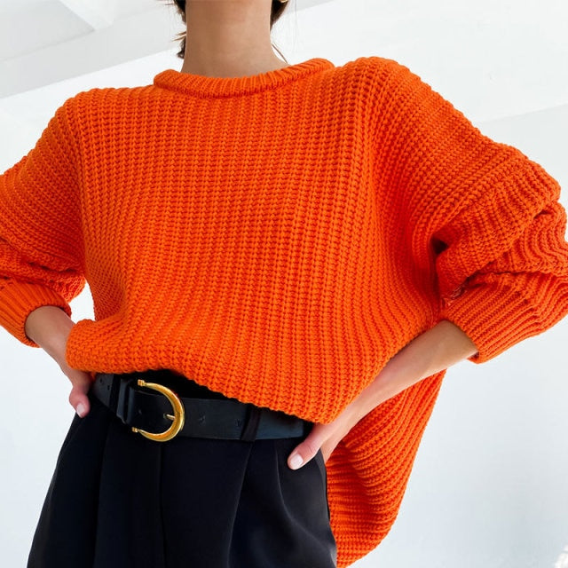 O-Neck Knitted Sweater