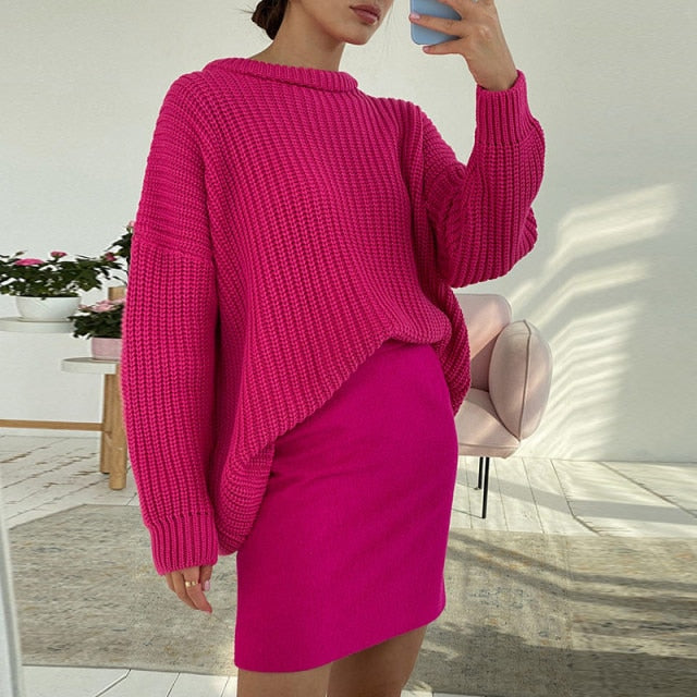 O-Neck Knitted Sweater