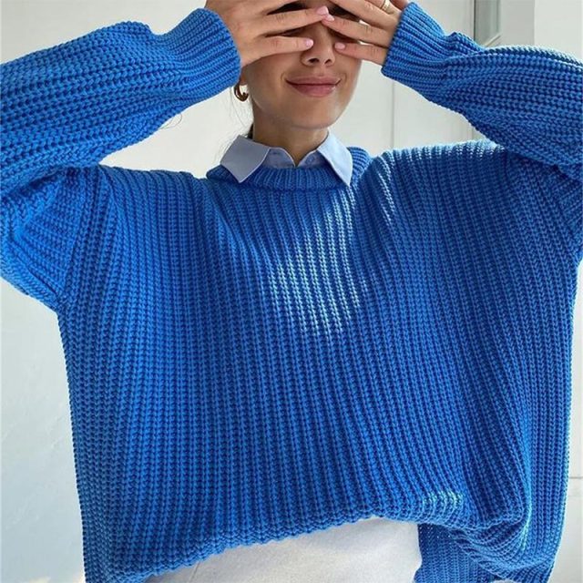 O-Neck Knitted Sweater