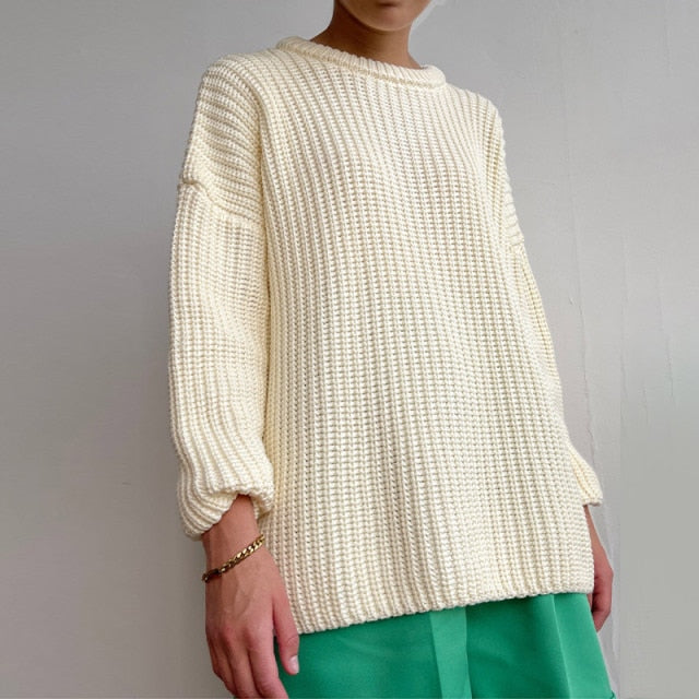 O-Neck Knitted Sweater