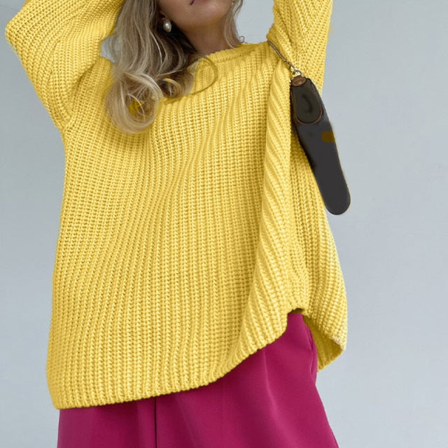 O-Neck Knitted Sweater