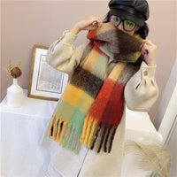 Solid Colour Scarf with Tassel