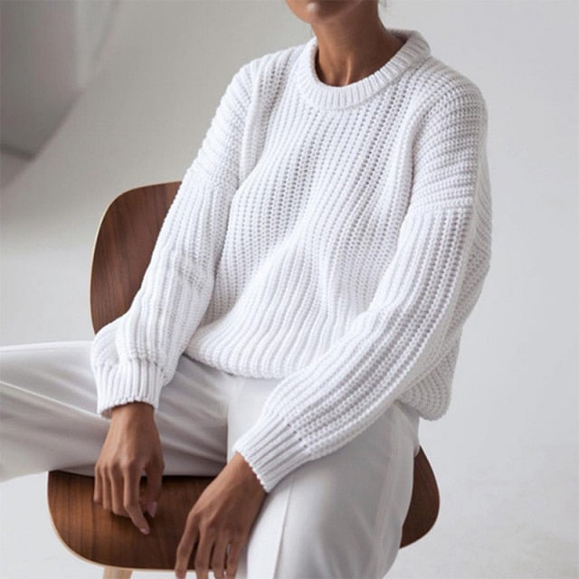 O-Neck Knitted Sweater