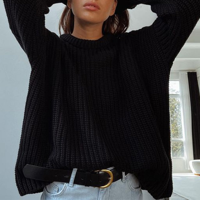 O-Neck Knitted Sweater