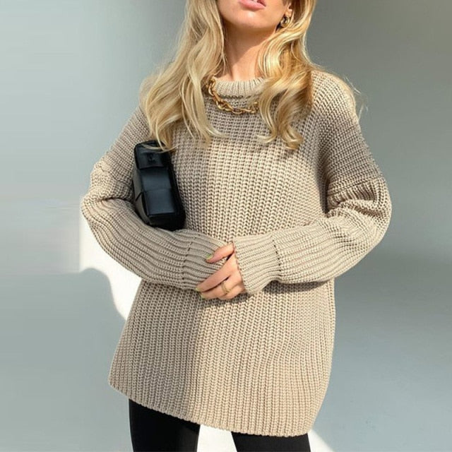 O-Neck Knitted Sweater