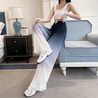 Gradient Color Wide Leg Pants