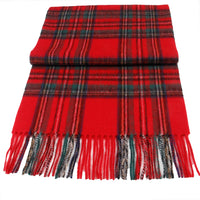 Plaid Wool Scarf