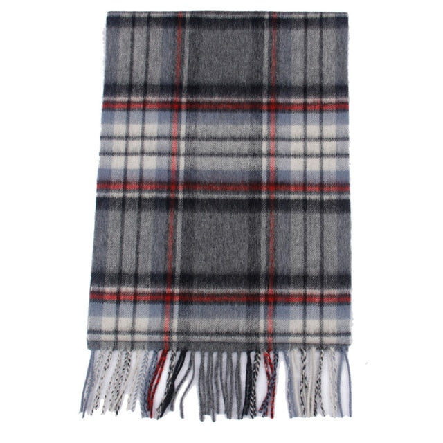 Plaid Wool Scarf