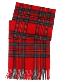 Plaid Wool Scarf