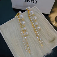 Trendy Elegant Big Simulated Pearl Earrings