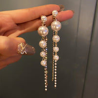 Trendy Elegant Big Simulated Pearl Earrings