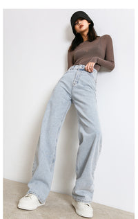 High Waist Boyfriend Jeans