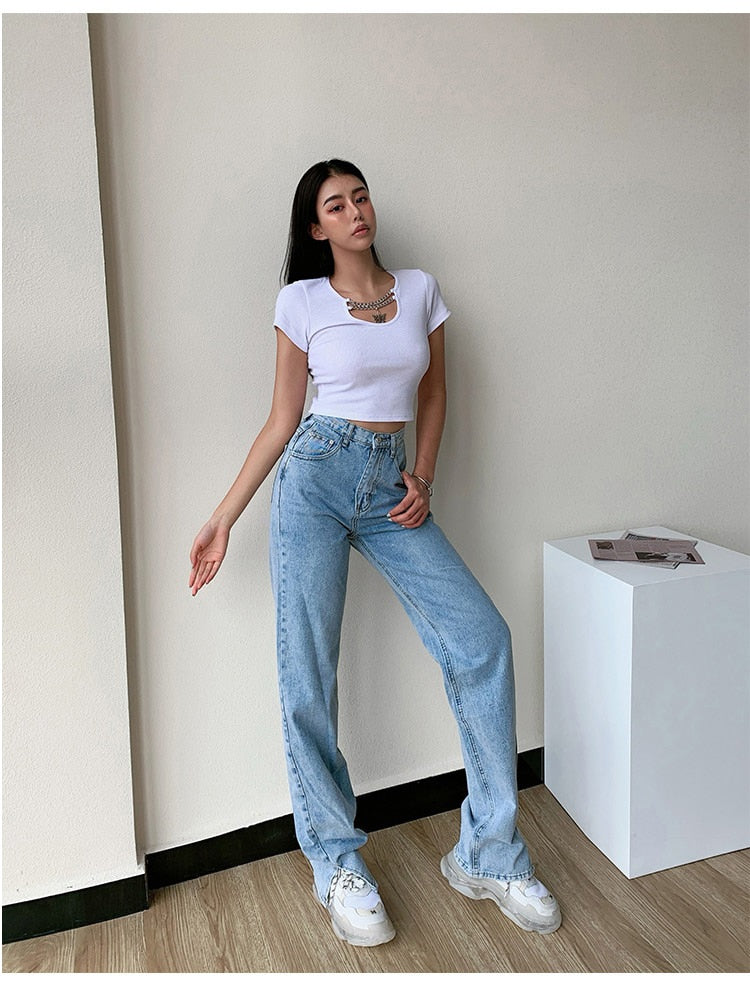 Straight Leg Loose Jeans