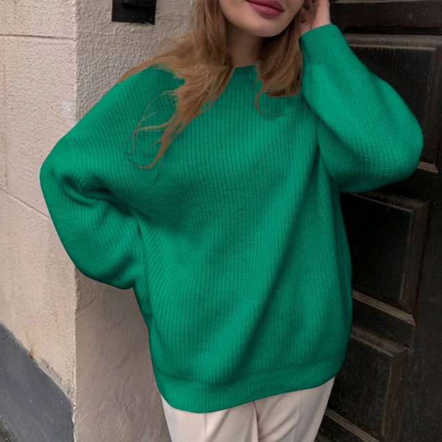 O-Neck Knitted Sweater