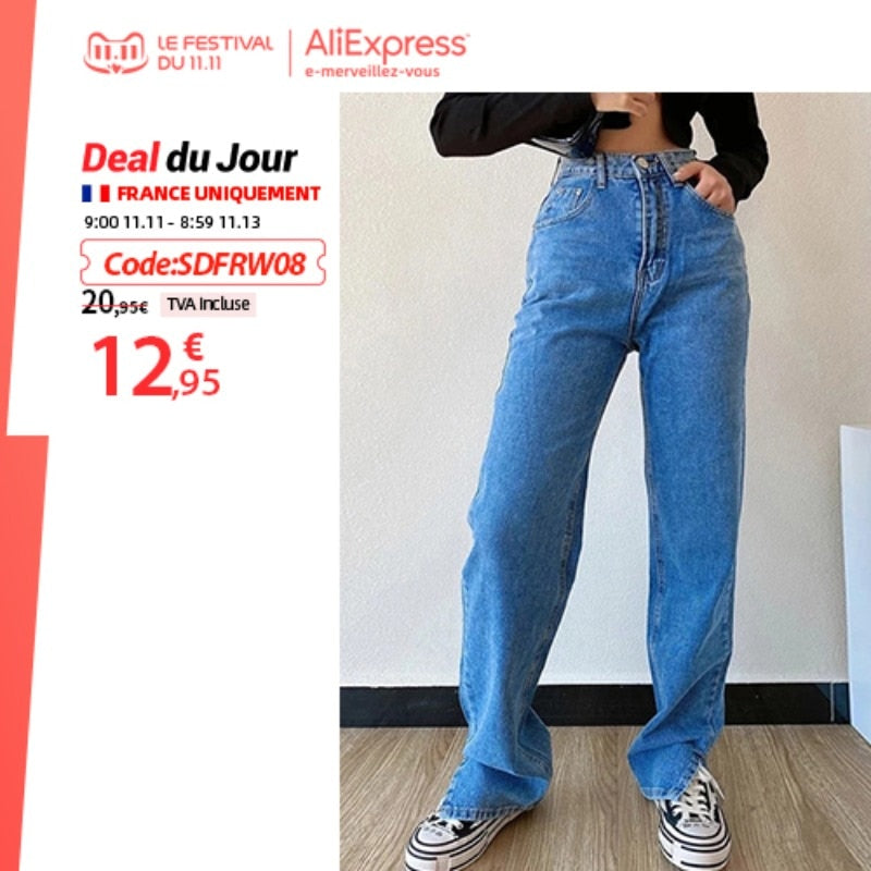 Straight Leg Loose Jeans