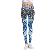 Round Ombre Printing Leggings