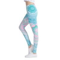 Round Ombre Printing Leggings