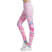 Round Ombre Printing Leggings