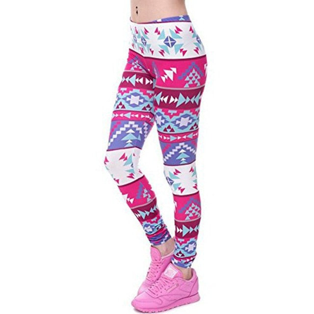 Round Ombre Printing Leggings