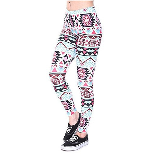 Round Ombre Printing Leggings