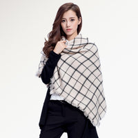 Plaid Soft Winter Scarf