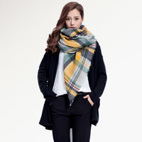 Plaid Soft Winter Scarf