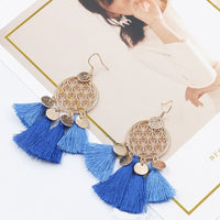 Vintage Ethnic Long Tassel Earrings